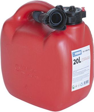 No Brand No Brand - Bidon De Plastico Rojo De 20 Lt Para Gasolina O Gasoleo Con Pico Fervi 0660/20