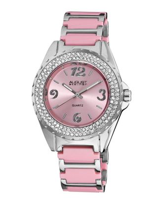 August Steiner Womens Metal & Ceramic Watch