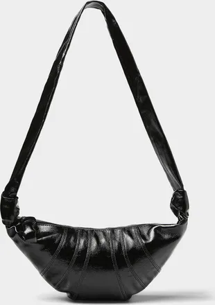 Christophe Lemaire Womens Croissant coated fabric small bag