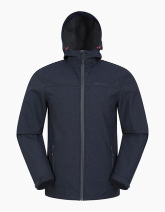 Mountain Warehouse Mens Mountain Warehouse Mens Reykjavik Softshell Windproof Jacket - Navy - Size: Regular/36