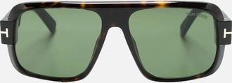 Tom Ford Mens Turner Dark Havana Sunglasses Brown - Size: OS