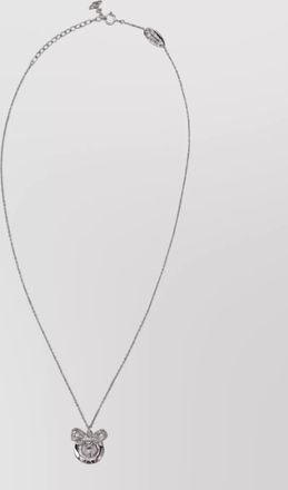 Vivienne Westwood sterling silver crystal-embellished pendant necklace