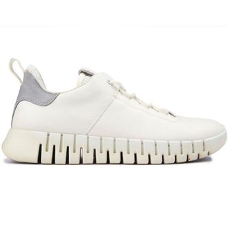 Ecco Ecco Mens Gruuv Trainers - White Leather - Size UK 7.5