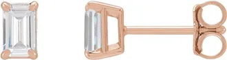 Diamond2Deal 14K Gold 3/4ct Lab-Grown Diamond Earrings Clarity SI, Color G-H