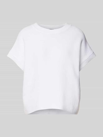 Joop Strickpullover mit gerippten Abschl&uuml;ssen Modell Kadira in Weiss, Gr&ouml;&szlig;e 34