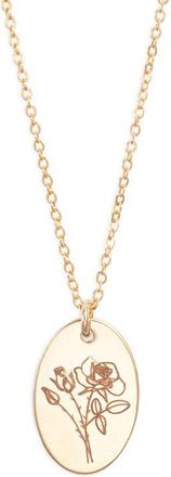 Set & Stones Louise Birth Flower Necklace in Gold /June at Nordstrom