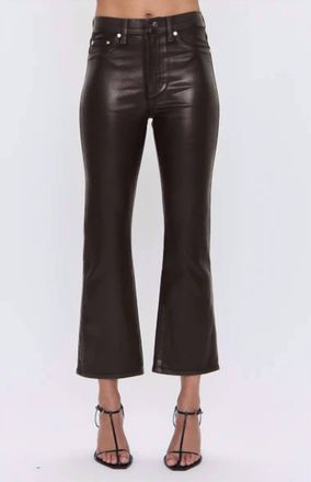 Pistola Denim Lennon High Rise Crop Boot Jeans In Brown