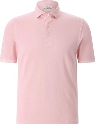 Gran Sasso Polo Shirt met Korte Mouwen - Heren - Polos - Roze - 4XL - Katoen - Tops