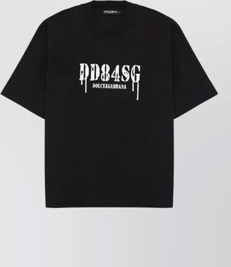 Dolce & Gabbana logo crew neck t shirt graphic print