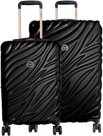DELSEY Paris Alexis Hardside 2-Piece (21/25) Expandable Spinner Luggage Set in Black/rose Gold at Nordstrom