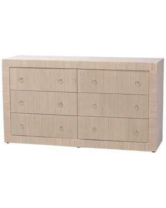 Baxton Studio Sage Natural Grasscloth Dresse