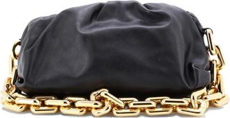 Bottega Veneta The Chain Pouch leren schoudertas - Zwart