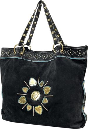 Gucci Black Suede Tote Bag (Pre-Owned)