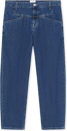 Closed Cropped Jeans - Dames - Loose Fit Jeans - Blauw - W25 L32 - Jeans