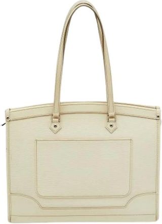 Louis Vuitton Pre-owned Tote Bags, female, White, Size: ONE SIZE Pre-owned Vintage Leather Tote Bag