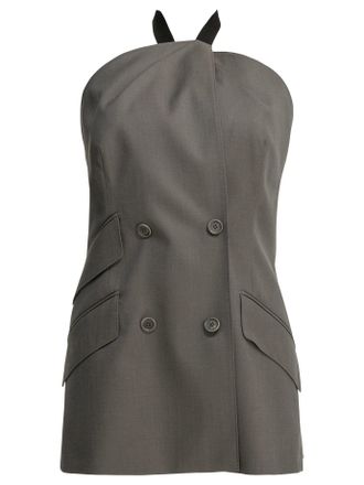 Max Mara wollen mouwloze jas