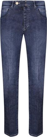 Incotex Slim Denim Jeans - Heren - Slim Fit Jeans - Blauw - W30 - Denim - Jeans