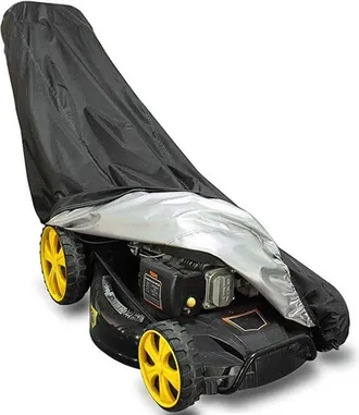 OEM Funda Cortac&eacute;sped, Poli&eacute;ster 210d, Lluvia, Lluvia Cortac&eacute;sped 190 X 66 X 109 Cm, Negro, Impermeable, Ajustable, Universal, Resistente Rayos