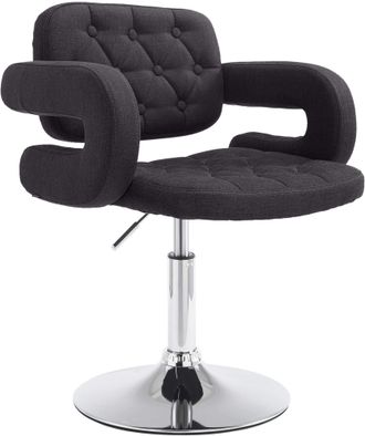 Clp Sedia Lounge Dublin In Tessuto Nero