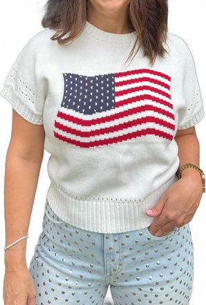 Pinch Design Stars And Stripes Sweater Top In Multi