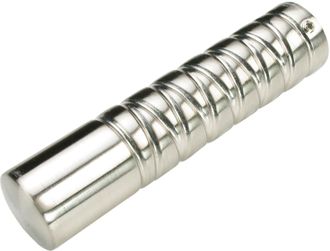 Liedeco Gardinenstangen-Endstück »Endstück, Endknopf edelstahl-optik France Rennes - 2 Stück« Endstück, Endknopf Zylinder, 2 Stück