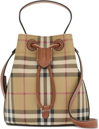 Burberry Borsa a secchiello mini TB - Toni neutri