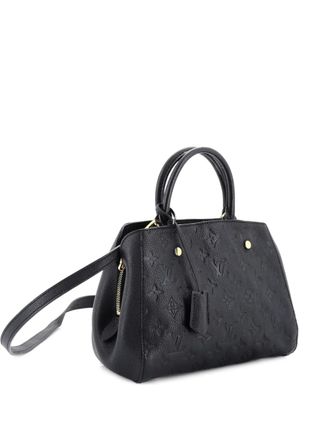 Louis Vuitton Montaigne Handbag Monogram Empreinte Leather MM satchel - Nero