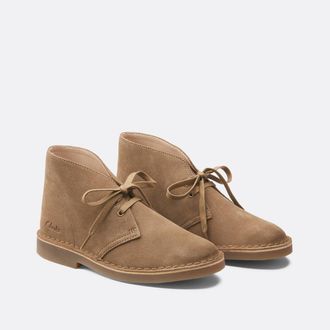 Clarks Desert boot in su&egrave;deleer