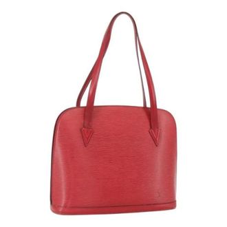 Louis Vuitton Pre-owned Vintage Handtas - Dames - Pre-owned - Rood - Maat: ONE Size Leer