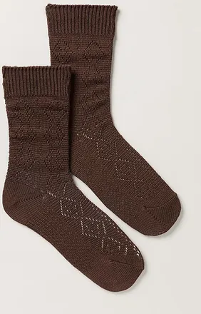 Le Bon Shoppe Modal Eyelet Socks