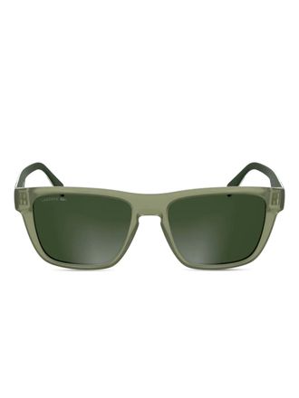 Lacoste logo-print sunglasses - Green