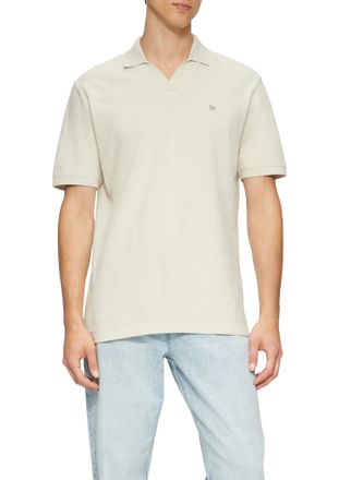 s.Oliver Poloshirt S.OLIVER, Herren, Gr. XXL, weiss (cloudy wei&szlig;), Piqu&eacute;, Obermaterial: 100% Baumwolle, unifarben, regular fit taillenbedeckt, gerader Abschlus