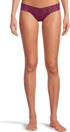 Hanky Panky Signature Lace Low Rise Thong Womens Underwear From The Vine, Cotton/Lace/Nylon