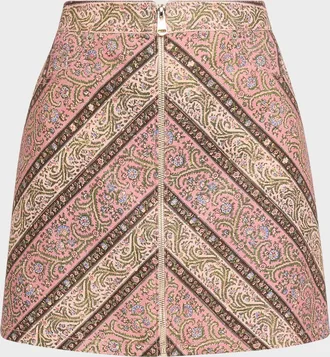 Cinq &agrave; Sept Pepper Paisley Mini Skirt