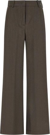 PANICALE Pantalones Anchos - Trousers - Mujer - Marr&oacute;n - XS