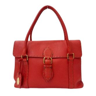 Fendi Pre-owned Vintage Handtas - Dames - Vintage Handtas - Rood - ONE Size - Leer - Vintage