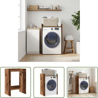 vidaXL vidaXL Armadietto per lavanderia - Mobiletto per lavatrice Legno vecchio 67,5 x 48 x 97 cm