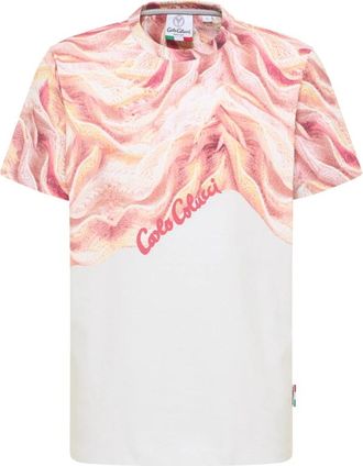 Carlo Colucci Gebreid T-shirt - Futuristische elegantie - Heren - T-shirts - Veelkleurig - 2XL - Tops