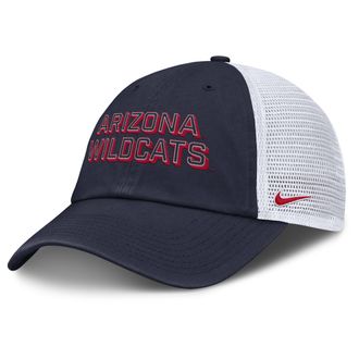 Nike Arizona On-Field Club Gameday Nike Mens College Trucker Adjustable Hat in Blue | NC33044PUAN-YLP