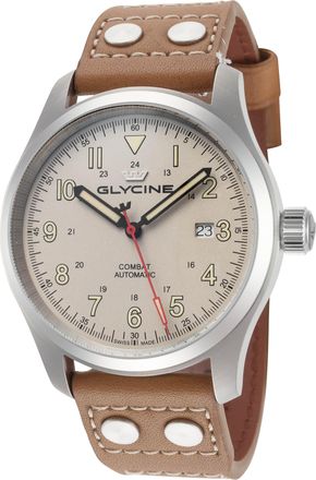 Glycine Combat Field Automatic Beige Dial Mens Watch GL0565