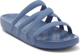 Crocs Splash Strappy Slide Sandal in Bijou Blue at Nordstrom Rack, Size 10