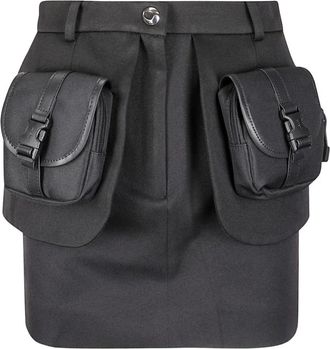 Coperni Short Skirt - Dames - Korte rokken - Zwart - XS - Leer - Rokken