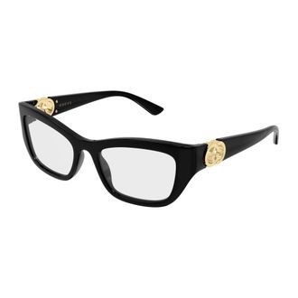Gucci Glasses, female, Black, Size: 52 MM Cat Eye Frame