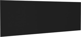 vidaXL Cabecero De Cama Pared Madera Contrachapada Negro 240x1,5x80cm Vidaxl