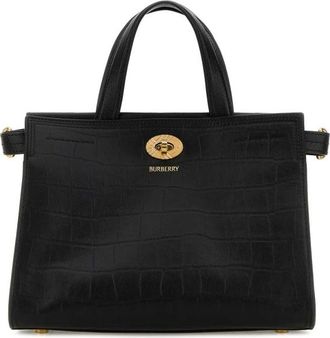 Burberry Black Leather Mini Cotswolds Handbag