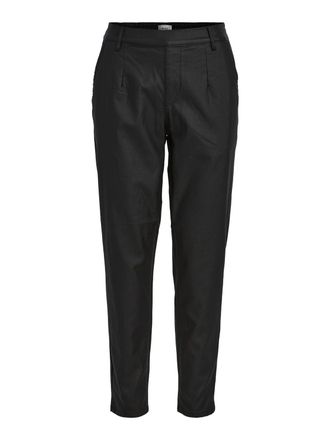 Object Womens Objbelle Lisa Coated Noos Pant, Black, 10