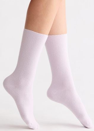 Nordstrom Cozy Crew Socks in Purple Hush at Nordstrom, Size 9