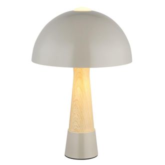 Nowa Globo - L&aacute;mpara De Mesa - Paulin - Gris - Metal - &Oslash; 25cm - E27