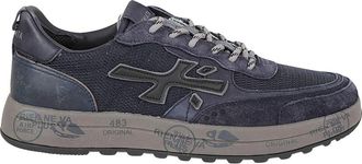 Premiata Nous Sneaker - Heren - Sneakers - Blauw - 41 EU - Leer - Schoenen