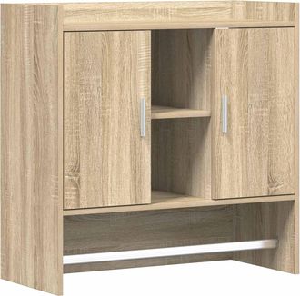 vidaXL Estante De Pared Montada En La Pared Roble Sonoma Vidaxl